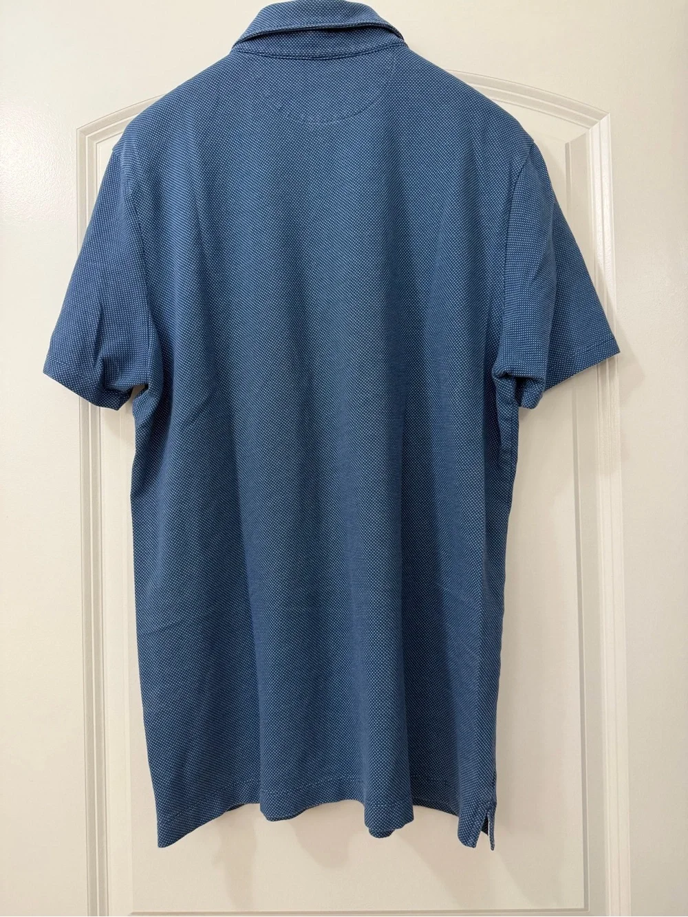 Banana Republic Men's Denim Blue Polo with Chest Pocket